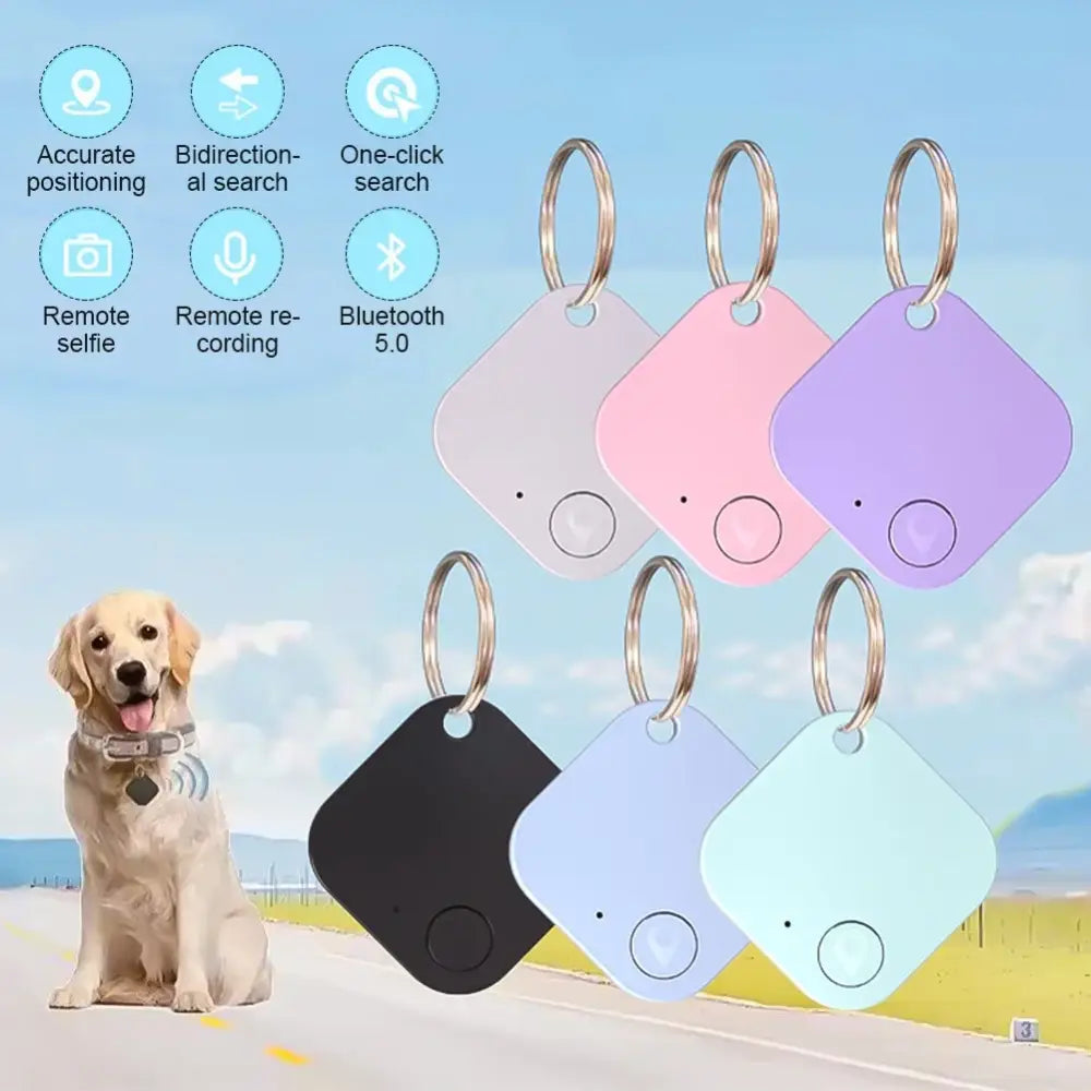 1Pc Portable Mini Smart Pets Locator Bluetooth 5.0 Anti-Lost Location Tracker Collar for Cats Dogs Positioning Tracker