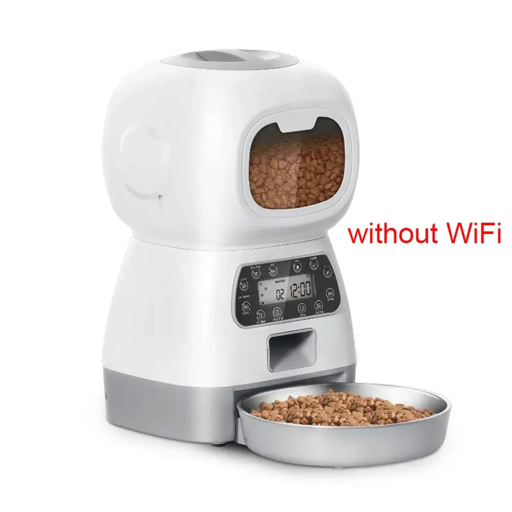 3.5L Automatic Pet Feeder For Cats WiFi Smart Swirl Slow Dog Feeder With Voice Recorder Large Capacity Timing Cat Food