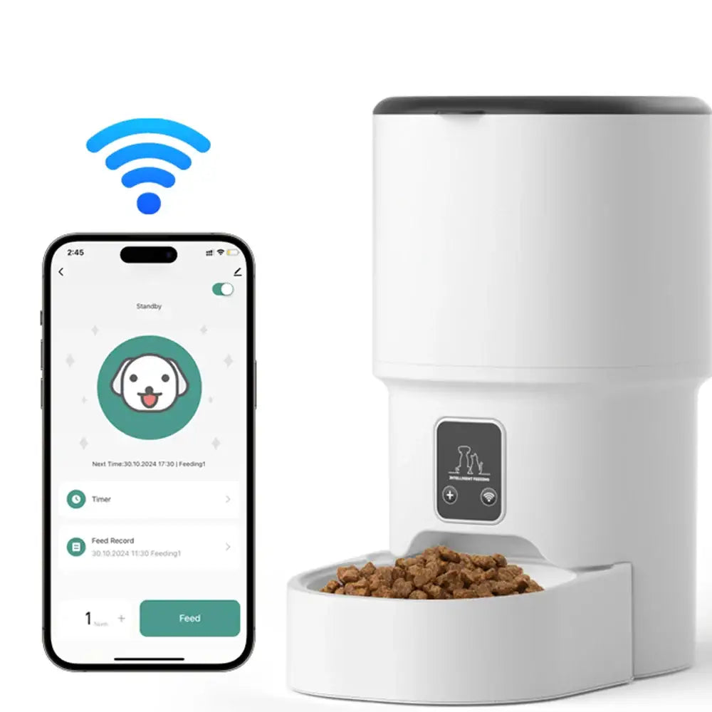 4L Tuya WiFi large capacity smart cat feeder can set timed and quantitative feeding suitable for cat and dog pet