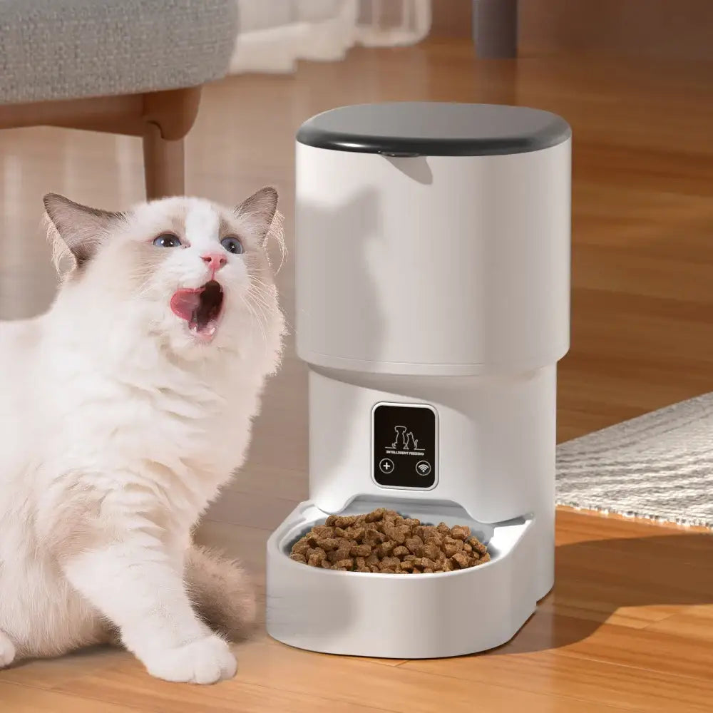 4L Tuya WiFi large capacity smart cat feeder can set timed and quantitative feeding suitable for cat and dog pet