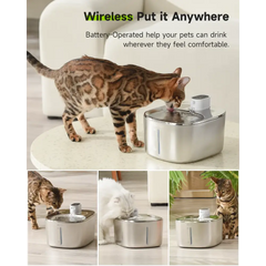 APETDOLA 4L Wireless Cat Water Fountain Auto Sensor Drinking Fountain For Cats Dog Drinker Pet Water Dispenser