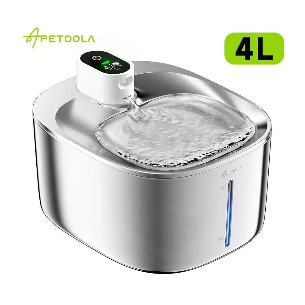 APETDOLA 4L Wireless Cat Water Fountain Auto Sensor Drinking Fountain For Cats Dog Drinker Pet Water Dispenser