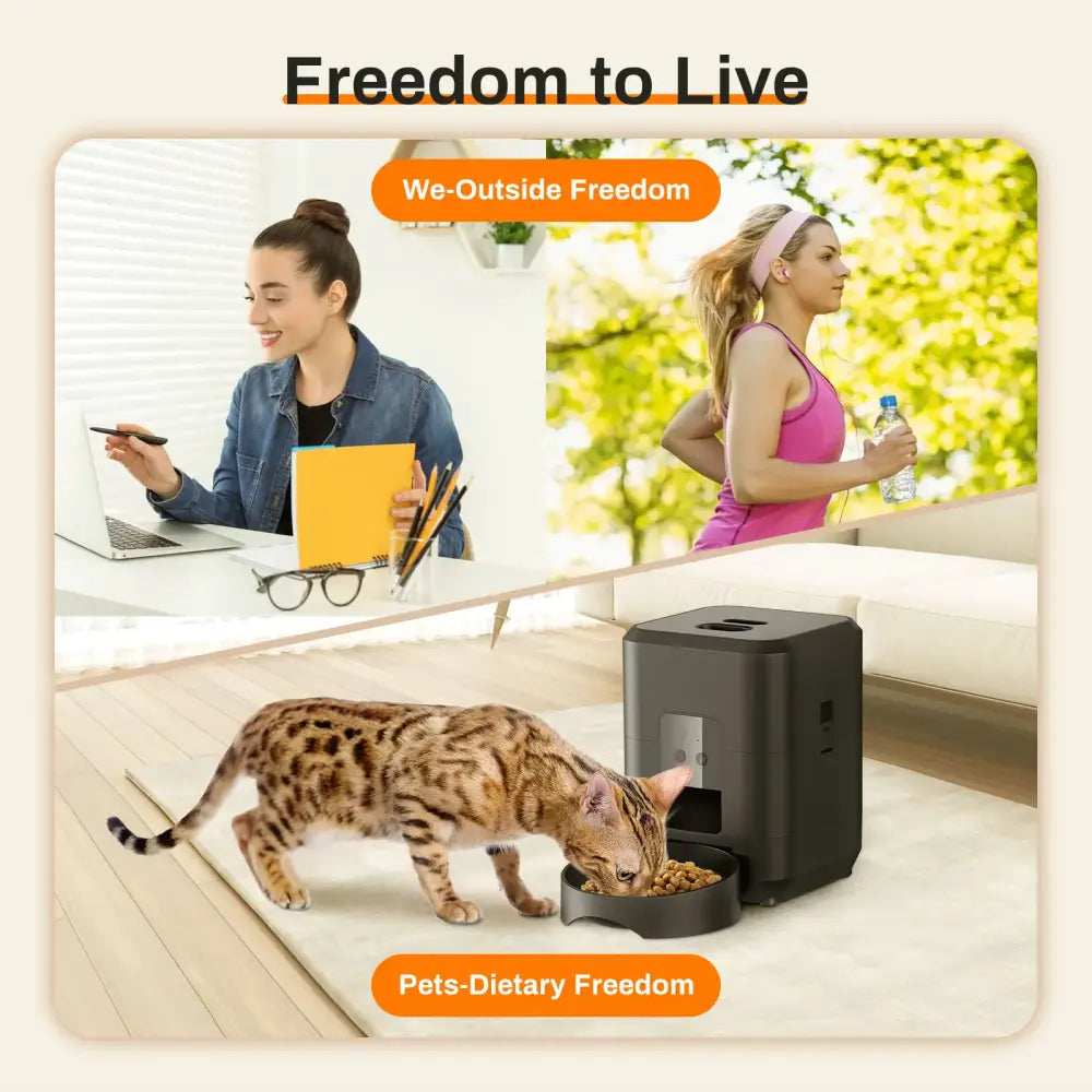 Smart Pet Feeder Automatic Cat Feeder Dog Slow Food Machine With Timed Quantitative Automatic Cat Food Dispenser Cat