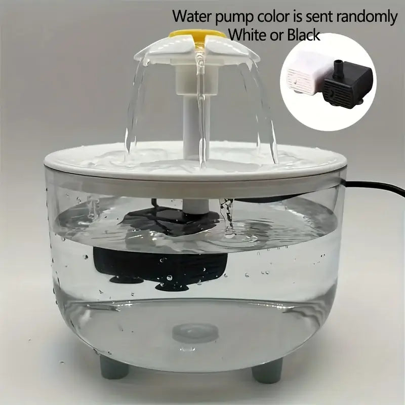 USB Electric Mute 1L Pet Water Fountain Automatic Cat Drink Bowl Filter Pet Drinking Dispenser Drinker For Cats Water